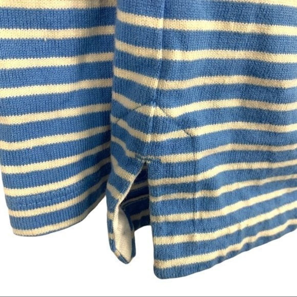 Vineyard Vines Striped Boatneck Oxford Trim Top | Blue & White | Women’s Small - Picture 5 of 9